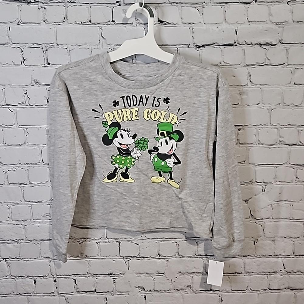 💙 Disney Minnie Mouse pure gold long sleeve tee